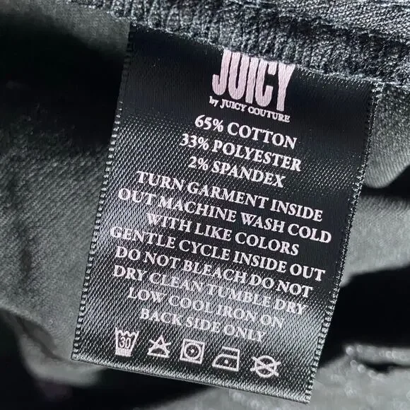 Juicy by Juicy Couture Beverly California Skinny Jean Women's 8 Black Faux Snake - Picture 5 of 9